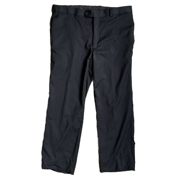 Awareness Kenneth Cole Suit Pants‎ Mens Size 34 Black Pockets Wedding Work - Picture 1 of 7